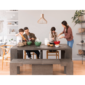 La table pour 4 à 14 personnes est ce qui m'a séduit. Avec la table et le banc, nous avions suffisamment d'espace pour tous nos invités et nos plats. - Product Image 1