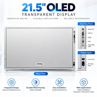 Boîte Holo OLED Transparente 30 Pouces Full HD, Présentoir Interactif de Produits, Écran Tactile 10 Points, Support au Sol pour Centre Commercial Numérique