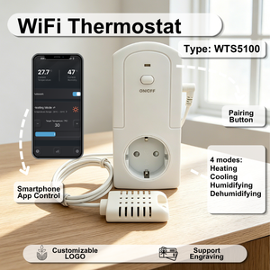 Thermostat intelligent programmable Wi-Fi Tuya AC230V pour <span class=keywords><strong>chauffage</strong></span> au mazout avec enregistrement du historique quotidien/mensuel/annuel - Product Image 1