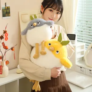 Boneka hewan ayam, mainan kreatif kain boneka ayam lucu