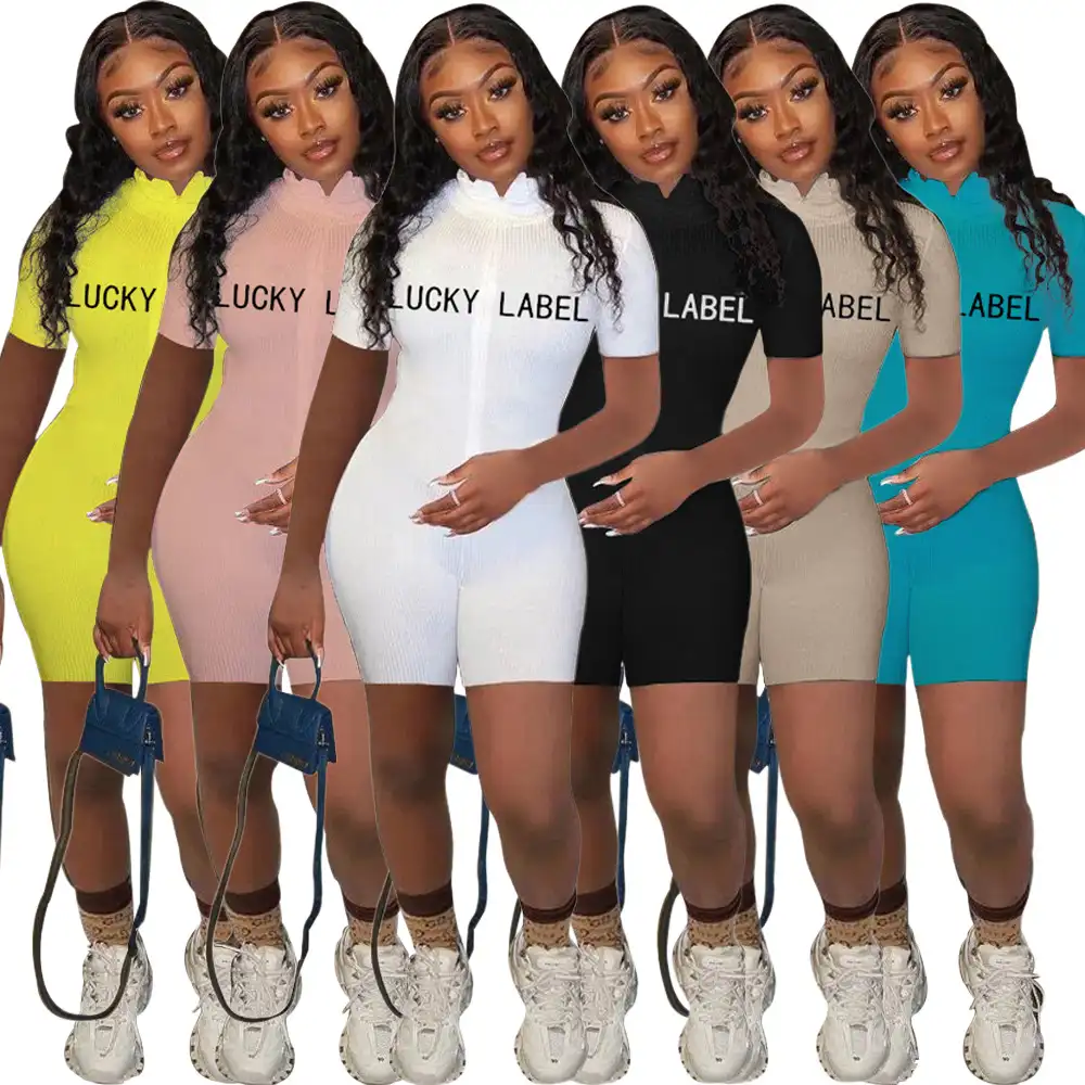 2020 new arrived women outfit onesie adult biker shorts pants sexy bodycon butterfly for jumpsuit women and rompers womens