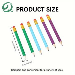 Оптовая продажа, персонализированный карандаш с логотипом, предварительно заостренные короткие круглые деревянные карандаши мини-карандаш для гольфа, для класса гольфа, офиса учителя - Product Image 3