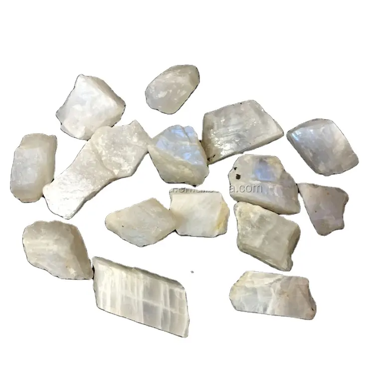 Wholesale Rainbow Blue Rough Stone Moonstone for Ring