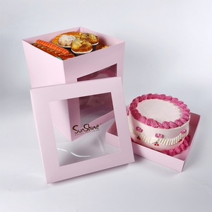 SunshineHot Sale Dessert Cake Packaging Box Pink Cake <b>Bakery</b> <b>Boxes</b> - Product Image 5