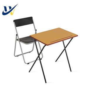 Muebles Escolares <span class=keywords><strong>de</strong></span> Madera para Aulas <span class=keywords><strong>de</strong></span> Ghana, África Occidental, Escritorio y Silla para Estudiantes, Mesas Portátiles Ahorradoras <span class=keywords><strong>de</strong></span> Espacio, Escritorio Plegable para Exámenes y Estudio - Product Image 1