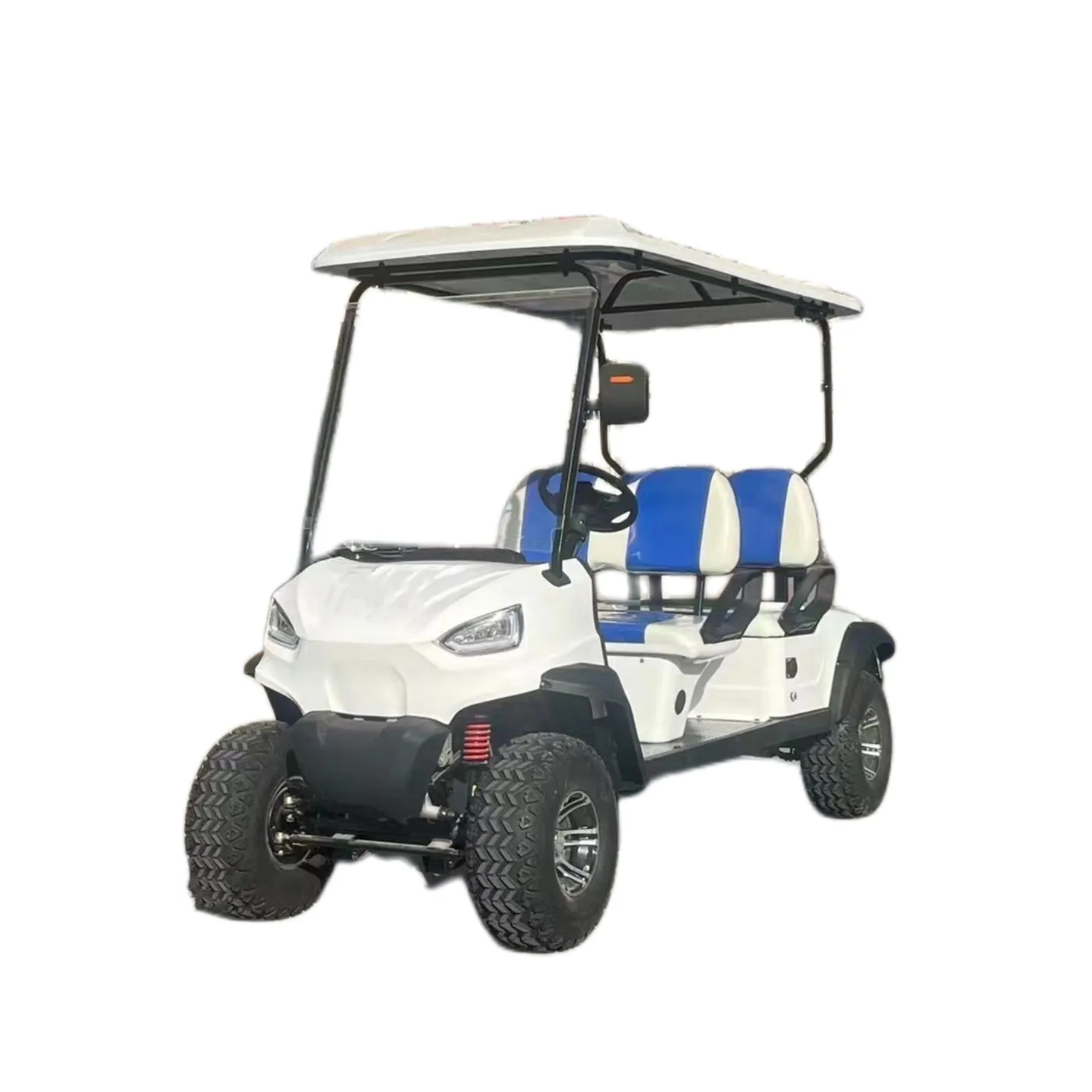 新世代電動ゴルフカート4人乗り高速48KM/h厚手シートゴルフカート