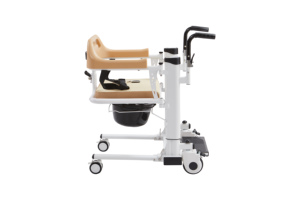 Fauteuil de transfert manuel Fauteuil de rééducation mobile pour soins infirmiers Contrôle réglable Fauteuil de transfert manuel pour patients âgés - Product Image 2
