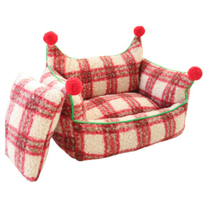 New Year's cat bed, Christmas plush <b>pet</b> bed, dog bed, all-season, non-removable and washable <b>pet</b> <b>sofa</b> bed, warm bed - Product Image 1