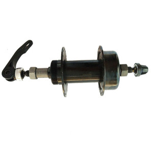 ดุมล้อจักรยานด้านหน้า 32H แกนเหล็กแบบปลดเร็ว สีดำ - Product Image 4