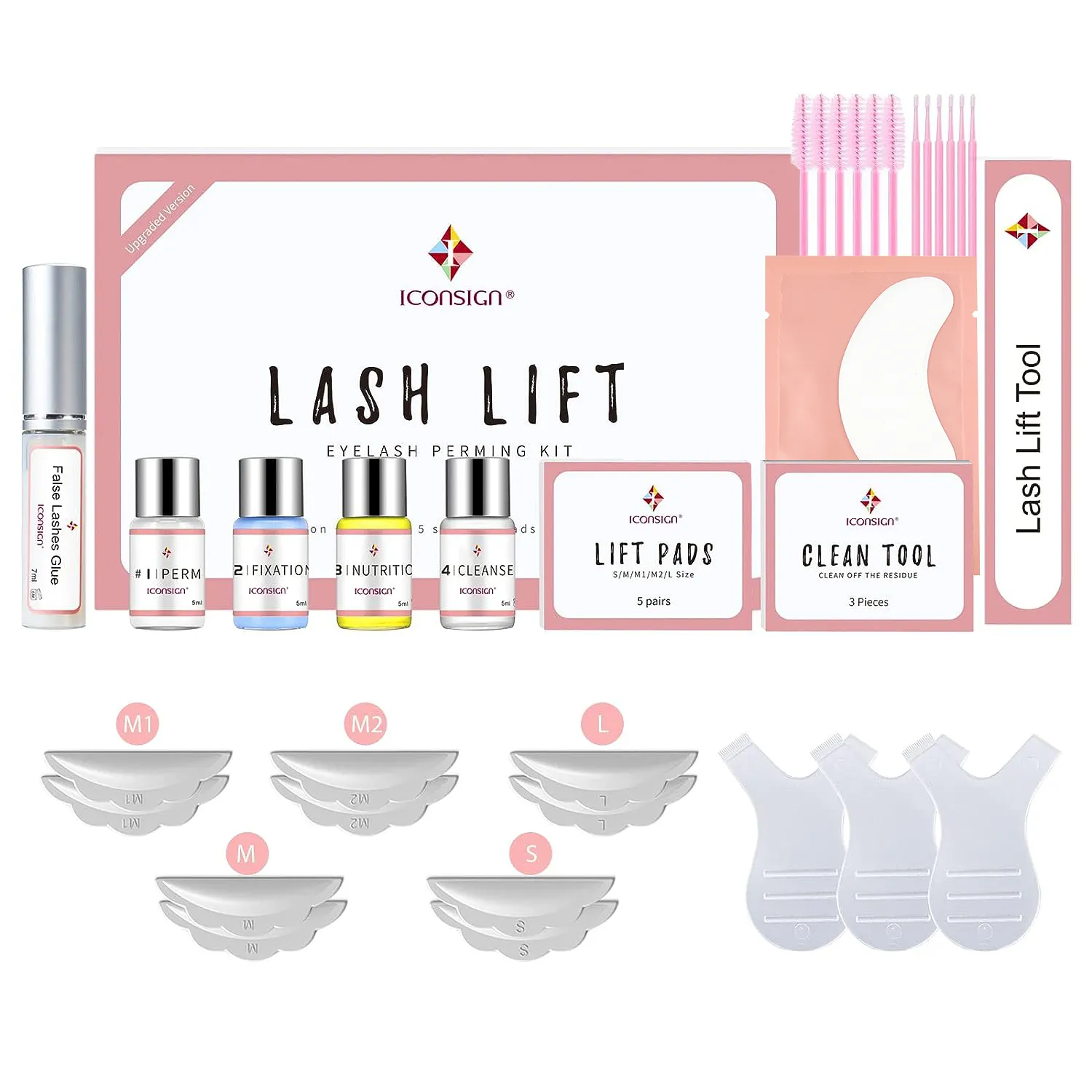 iconsign tint kit permanent lash lift kit and tint private label