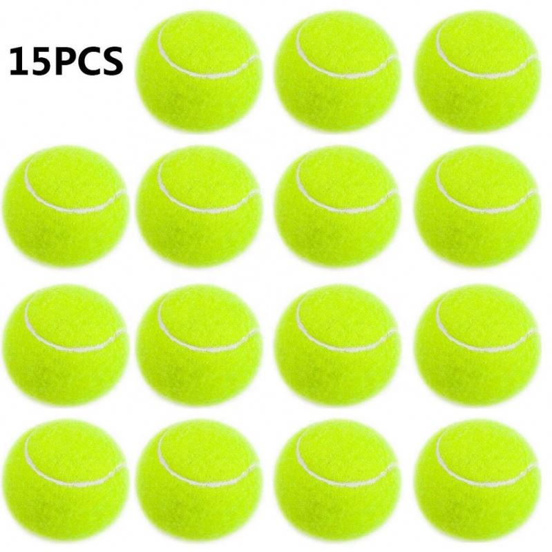 Теннисные Мячи 15 тренировочные, теннисные мячи без давления для тренировок, теннисные мячи из мягкой резины для детей и начинающих питомцев,