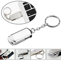 Usb Logam Putar 8GB OEM, Logo Disk Memori Flash Drive
