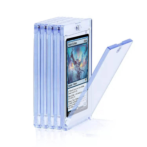 Porta Tarjetas Magnéticas Resistente de 35PT con Cierre de Cremallera, Protector de Plástico Transparente para Tarjetas Coleccionables de Béisbol Gruesas - Product Image 1