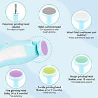 Coupe-ongles électrique pour bébé pas cher et personnalisé - 6 en 1 - Lime à ongles pour bébé - Kit de toilettage pour nourrissons - Ensemble de manucure pour tout-petits ou adultes