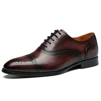 Herren Lederschuhe China Hersteller Modische Herren Formelle Schuhe Oxford Marken-Echtleder Party Hochzeit Anzugschuhe für Herren