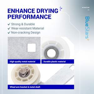 Support de <span class=keywords><strong>poulie</strong></span> de sécheuse en plastique BlueStars W10837240, pièce de rechange écologique pour les modèles de lave-<span class=keywords><strong>linge</strong></span> Whirlpool - Product Image 3