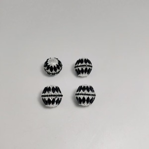 Electroplated Alloy Zircon Hollow Diamond Set Colored <b>Ball</b> With Straight Hole For DIY Jewelry Accessories Middle Size - Product Image 3