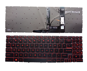 Nuevo <span class=keywords><strong>Teclado</strong></span> para Portátil <span class=keywords><strong>MSI</strong></span> Katana GF66 GF76 MS-1582 MS-17L1 GL66 GL76 US Retroiluminado Rojo QWERTY Negro - Caracteres Rojos - Product Image 6