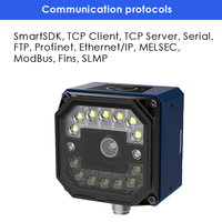 Escáner de Código de Barras 2D de Larga Distancia RS232 Personalizado, Escáner de Código de Barras Industrial Fijo con Ethernet TCP/IP Modbus
