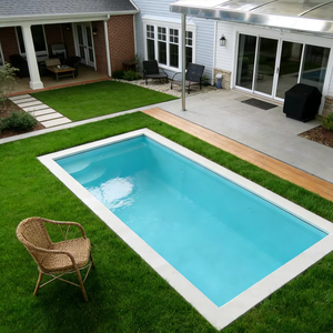 Piscina Redonda de Alta Calidad para Exteriores, de 3m, de Fibra de Vidrio, con Cubierta de Aluminio - Product Image 4