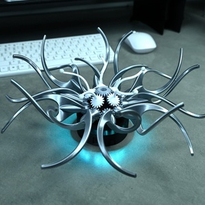 Decoración de Pared Creativa BETTER, <span class=keywords><strong>Flor</strong></span> Inmortal con Forma Mecánica Cambiable y Efecto de Iluminación RGB - Product Image 6