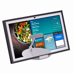 Soporte Inclinable de Aleación de Aluminio Premium con Giro y Rotación de 360°, Molde Privado para Echo Show 21/15 (1.ª/2.ª Generación) y Tablet, Negro - Product Image 1