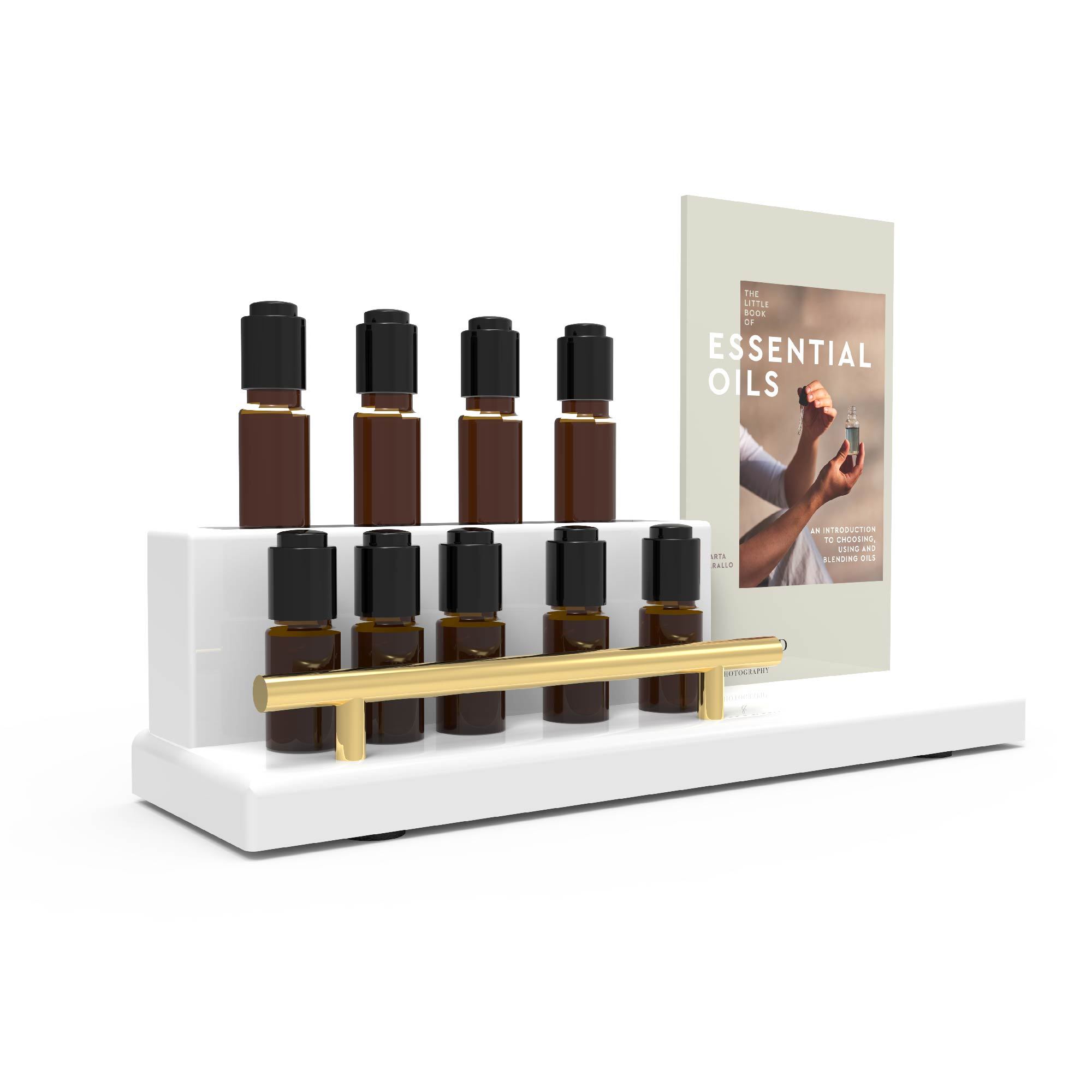 Hot Selling Custom Wooden Essential Oil Perfume Display Stand Storage Holder Stand Natural — view 6