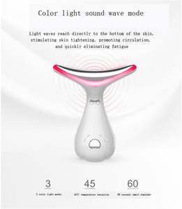 Masajeador de elevación de cara y cuello, dispositivo de belleza de 4 colores, masajeador facial, cuidado de la piel, eliminador de arrugas, herramientas de belleza, dispositivo de elevación de cuello - Product Image 6