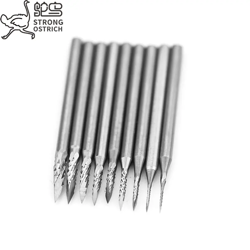 STRONG OSTRICH Tungsten Carbide Jewelry Bur Tool Make Jewelry Tools Rotary Tools And Accessories Pointed Burs