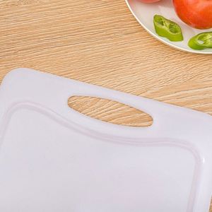 Planche à découper rectangulaire blanche en HDPE, multi-usages, pour la cuisine, échantillon gratuit - Product Image 3