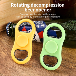 Wholesale Stainless Steel Fidget Beer Opener Smooth <b>Mini</b> Portable Multi-Function Stress Relief Toy for Adults Kids Party Use - Product Image 5