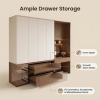Armoire de chambre moderne autoportante en bois durable, grand rangement, mobilier écologique pour maison, bureau, hôtel, villa, appartement