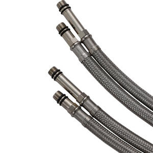 Tuyau d'alimentation d'eau tressé en acier inoxydable 304 de haute qualité Jumeijia, à extrémité unique, pour lavabo de salle de bain - Product Image 1