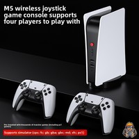 Console de Jeu Rétro Classique TV avec Sortie HD, Manette Sans Fil et Station d'Arcade pour Vidéo Stylée, Prise UE, Mémoire 64 Go, Carte TF 128 Go