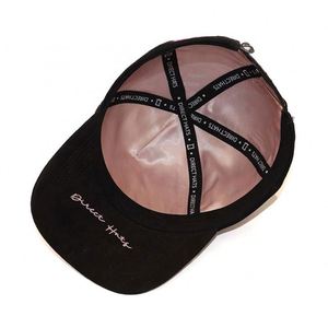 Gorra de béisbol bordada en 3D personalizada al por mayor, sombrero de conductor de camión de 5 paneles de gamuza, gorras cálidas negras personalizadas con forro de satén - Product Image 6