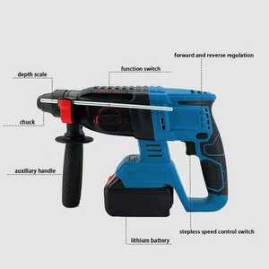 21v लिथियम ब्रशलेस हैमर और पिकअप दोहरी उच्च शक्ति कंक्रीट इलेक्ट्रिक ड्राफ्ट प्रभाव तीन इलेक्ट्रिक उपकरण - Product Image 4