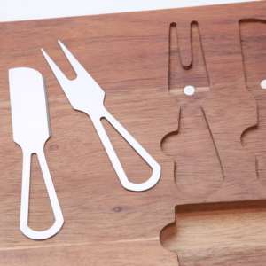 Planche à <span class=keywords><strong>fromage</strong></span> en bois d'acacia durable ensemble couteau <span class=keywords><strong>plateau</strong></span> <span class=keywords><strong>de</strong></span> coupe écologique pour usage domestique en plein air beau design <span class=keywords><strong>plateau</strong></span> <span class=keywords><strong>de</strong></span> service - Product Image 5
