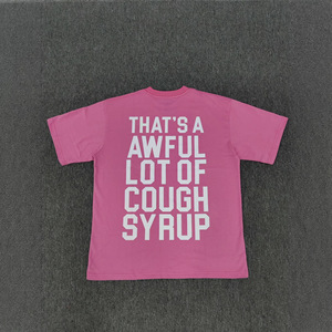 T-shirts d'été tendance en pur coton de haute qualité, coupe ample, à manches courtes, avec motif lettres, pour hommes et femmes - Product Image 2