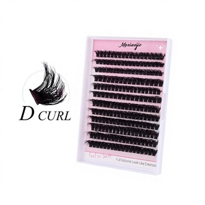 Kit de <span class=keywords><strong>Cils</strong></span> en Grappes DIY Manga Fairy Marque Privée, Effet Ange Segmenté, Faux <span class=keywords><strong>Cils</strong></span> Épais Style 10-16mm, Sans Cruauté Animale, Lot de Gros - Product Image 1
