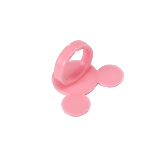 จานสีทาเล็บขนาดเล็กแบบแหวนสำหรับใส่สีทาเล็บ อุปกรณ์ทำเล็บสำหรับร้านทำเล็บ จานผสมสีน่ารัก - Product Image 4