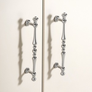 French Style Zinc Alloy <b>Cabinet</b> Handles Bar Shape Durable Furniture Hardware Drawer Door <b>Knobs</b> Vintage Design - Product Image 2