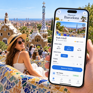 Sviluppo App Personalizzata per <span class=keywords><strong>Prenotazione</strong></span> Attrazioni con Biglietteria e <span class=keywords><strong>Prenotazione</strong></span> Slot Temporali per iOS e Android - Product Image 1