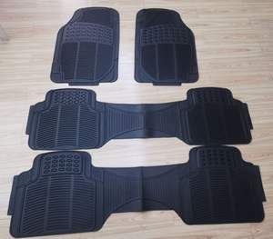 Tapis <span class=keywords><strong>de</strong></span> sol <span class=keywords><strong>de</strong></span> voiture universels en PVC du fabricant professionnel ensemble <span class=keywords><strong>de</strong></span> 4 pièces d'excellente qualité pour voitures 6-7 sièges - Product Image 3