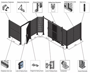 Yüksek kaliteli alüminyum profil endüstriyel kaynaklı örgü tel örgü çit - Product Image 4