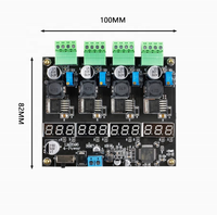 LM2596 Module d'alimentation à découpage multicanal Affichage numérique à quatre voies DC-DC Module d'alimentation à sortie Buck réglable