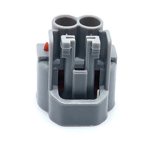 Conector hembra de inyector de combustible Toyota de 2 orificios, 2.0 mm, plástico gris, para modificación de automóviles - Product Image 4