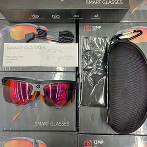 Lunettes de cyclisme intelligentes <span class=keywords><strong>V8</strong></span>, lunettes d'extérieur, enregistrement photo et vidéo 13MP, traduction IA, WiFi6, audio à oreille ouverte, <span class=keywords><strong>logo</strong></span> personnalisé - Product Image 6