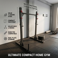 Support de Squat Semi-Professionnel Ajustable de Qualité Commerciale, Pliable en Acier, Équipement de Fitness pour Entraînement Professionnel