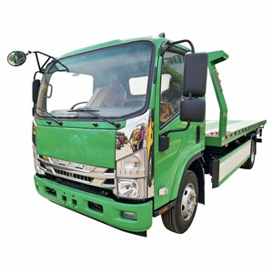 ISUZU 4Ton Hydraulic <b>Flatbed</b> Wrecker Towing <b>Truck</b> 4x2 Road Recovery <b>Truck</b> for Sale - Product Image 1