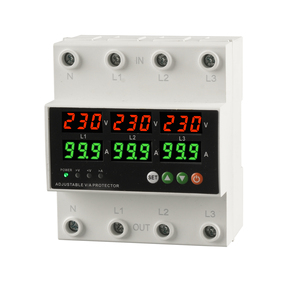 Estabilizador de Voltaje Ajustable <span class=keywords><strong>Longroad</strong></span> con Protección Contra Sobrevoltaje y Bajo Voltaje, 3p+N 63A con Pantalla LCD de Corriente - Product Image 3